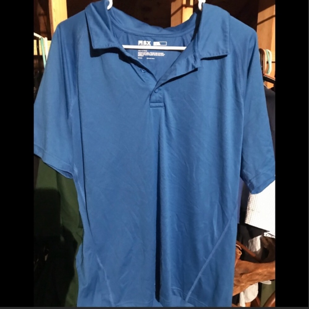 MSK Blue Polo Shirt Large